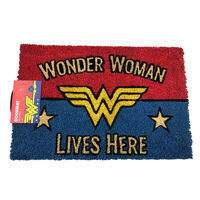 DC Comics Wonder Woman Lives Here Door Mat main image