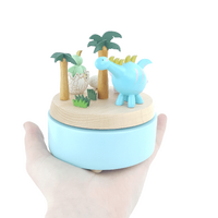 Dinosaur Paradise Wooden Music Box main image