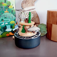Deep Sea Roaming Moving Wooden Music Box main image