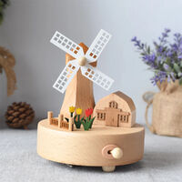 Dutch Windmill Wooden Music Box main image