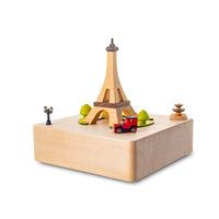 Eiffel Tower Moving Wooden Musical Box main image