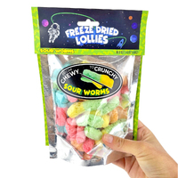 Freeze Dried Candy Sour Worms Pack 40gm main image