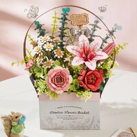 Rowood Wooden Flower Basket Craft Kit main image