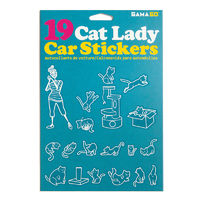 Cat Lady Car Stickers main image
