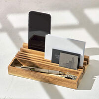 Gentlemen's Hardware Wooden Desk Organiser main image