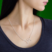 Geek Gems Adrenaline Molecule Necklace main image