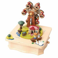 Huckleberry Finn Moving Wooden Musical Box main image
