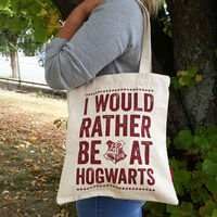Harry Potter I Would Rather be at Hogwarts Tote main image