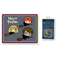Harry Potter Chibi Broomsticks Microfibre Cloth main image
