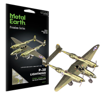 Metal Earth ICONX P-38 Lightning main image