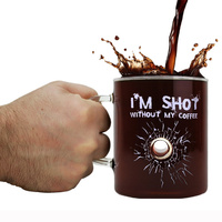 I'm Shot Without my Coffee Glass Mug main image
