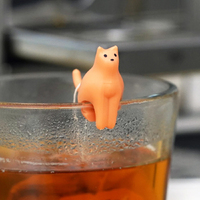 Kikkerland Cat Tea Bag Holders 4 Pack main image