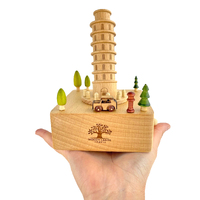 Leaning Tower of Pisa Wooden Music Box main image