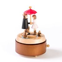 Love under the Umbrella Wooden Musical Box main image