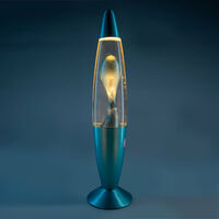 Metallic Magma Motion Lamp Blue