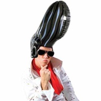 Massive Head - Elvis Quiff Giant Inflatable Wig main image