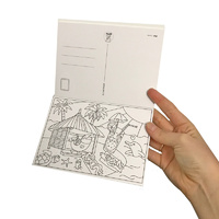 OMY Colouring Postcards Atlas main image
