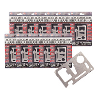 10 in 1 Credit Card Multitool 12 Pack main image