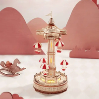 ROKR Amusement Park Parachute Tower Model Kit