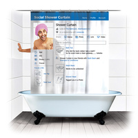 Social Shower Curtain main image