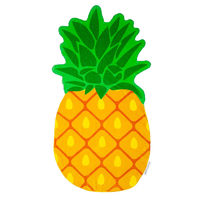 SunnyLife Pineapple Shaped Towel main image