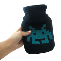 Space Invaders Mini Hot Water Bottle with Cover main image