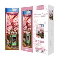 Sakura's Travel 3D Wooden Puzzle DIY Book Nook Kit main image