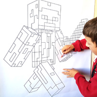 Steve - Giant Colouring Poster main image
