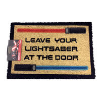 Star Wars Leave Your Lightsaber Door Mat main image