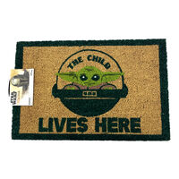 Star Wars The Mandalorian The Child Lives Here Door Mat main image