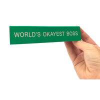 Worlds Okayest Boss Desk Sign main image