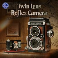 Retro Collection Twin Lens Reflex Camera Construction Set