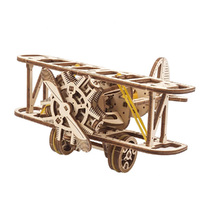 UGears Mini Biplane Mechanical Model Kit