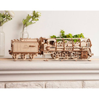 UGears Locomotive with Tender main image
