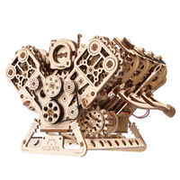 UGears V8 Engine Wooden Model Kit main image