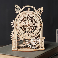 UGears Vintage Alarm Clock Mechanical Model Kit main image
