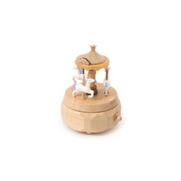 Unicorn Carousel Wooden Music Box main image