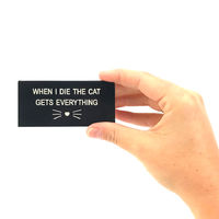 When I Die the Cat Gets Everything Desk Sign main image