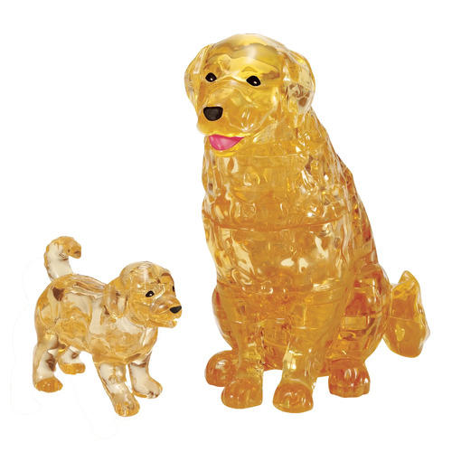 3D Golden Retriever Crystal Puzzle