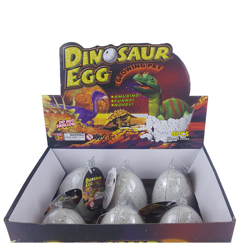 6 Pack Hatching Dino Eggs