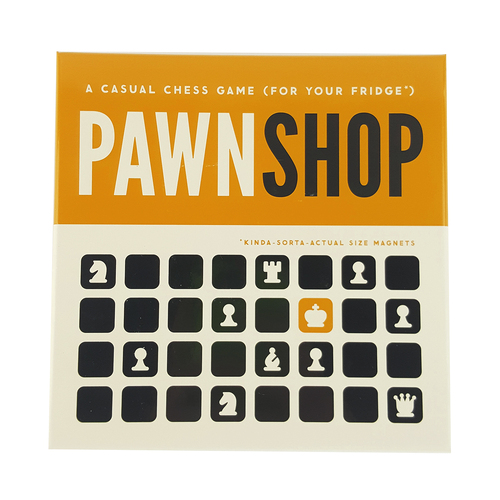 Brass Monkey Pawn Shop Magnetic Chess Fridge Game