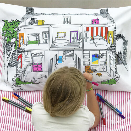 Colour and Learn Home Decorator Pillowcase