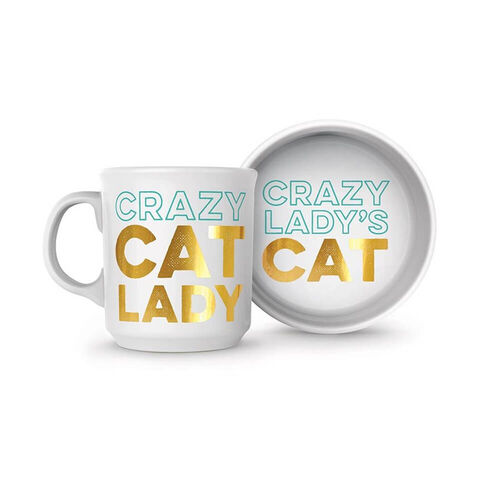 Crazy Cat Lady Bowl and Mug Set