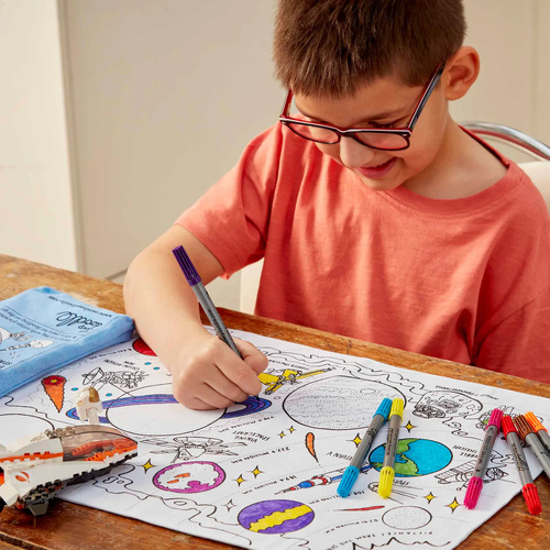 Colour and Learn Space Explorer Placemat to Go