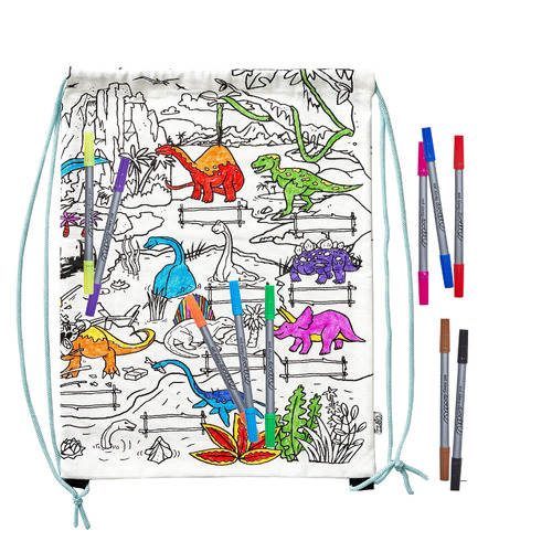 Colour and Learn Dinosaur Backpack