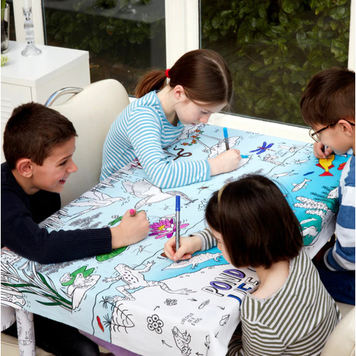Colour and Learn Pond Life Table Cloth