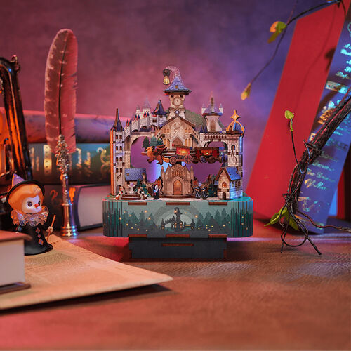 Magical Castle 3D DIY Rotating Music Box