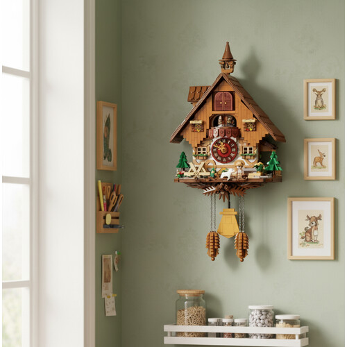 Retro Series Cuckoo Clock Construction Kit 2163pc