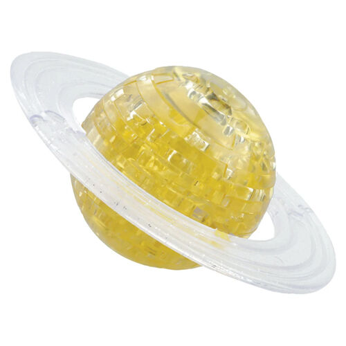 3D Golden Saturn Crystal Puzzle
