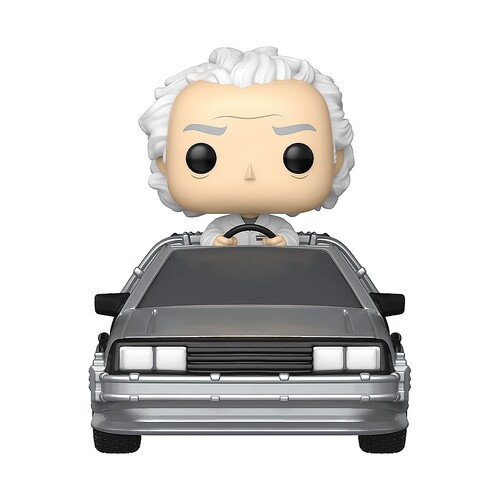 Back to the Future Doc with Time Machine Pop Vinyl Ride